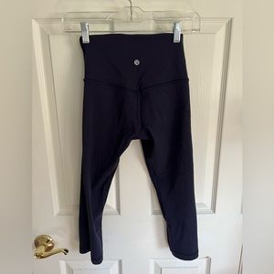 Lululemon Navy Cropped Align Size 4